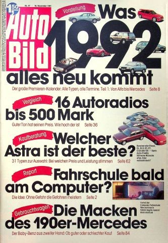 Auto bild 1991 - auto, 47/1991